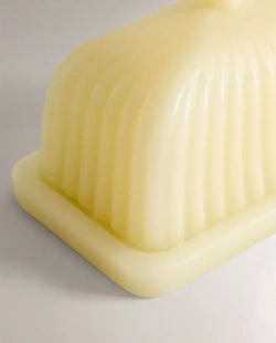 ZARA HOME ДЕКОРАТИВНАЯ СВЕЧА В ФОРМЕ МАСЛЕНКИ, ЖЕЛТО-ОРАНЖЕВЫЙ