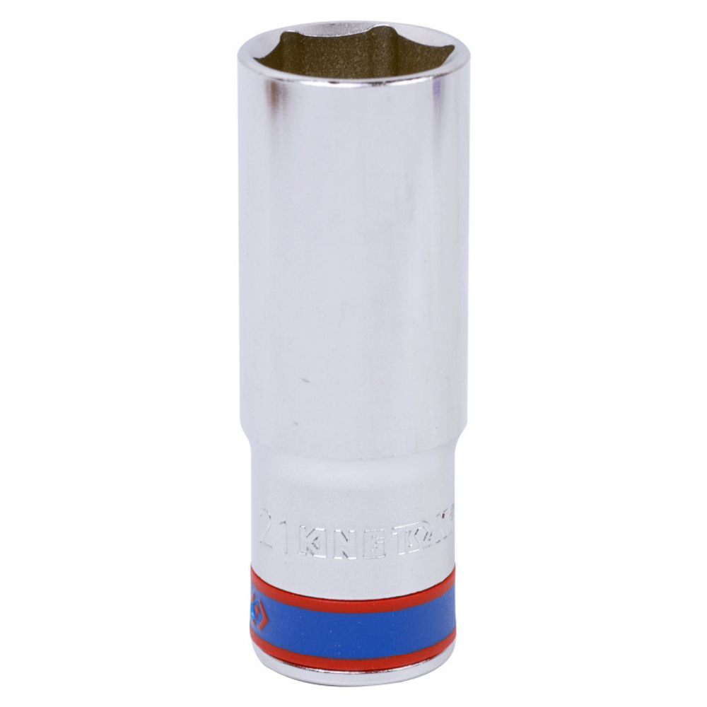 KING TONY (423521M) Головка торцевая глубокая шестигранная 1/2", 21 мм