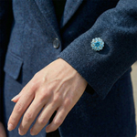 Брошь Fiore Luna Кристалл Zircon + магнит XR12099A3 BL/G