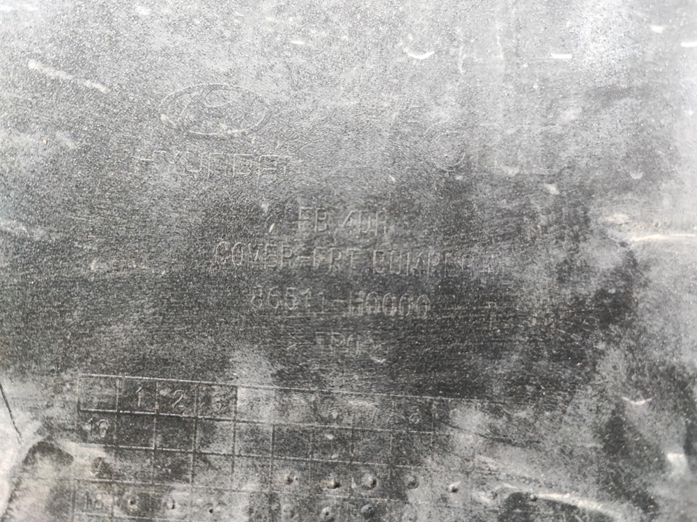 Бампер передний Kia Rio 4 (FB) 17-20 Б/У Оригинал 86511H0000