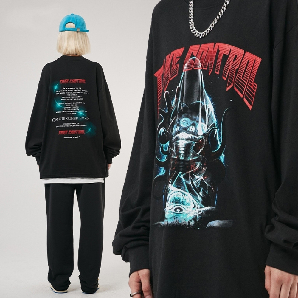 Лонгслив STUFF "Take control" OverSize