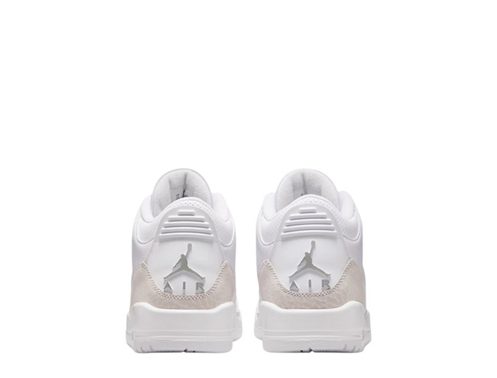 Баскетбольные кроссовки Air Jordan 3 Retro "White and Silver" Shoes White