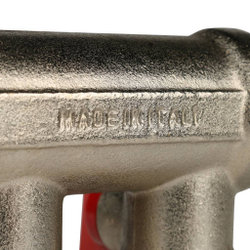 STOUT Коллектор с шаровыми кранами 3/4", 2 отвода 1/2" (красные ручки)