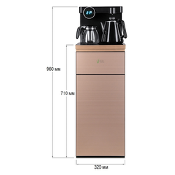 Кулер с чайным столиком Тиабар Ecotronic TB12-LNR gold