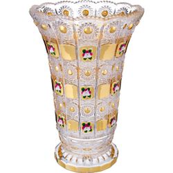 ВАЗА "LEFARD GOLD GLASS" ДИАМЕТР=17 СМ. ВЫСОТА=25 СМ. (КОР=6ШТ.)
