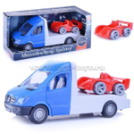 Автомобиль "Mercedes-Benz" эвакуатор синий (Тигрес)