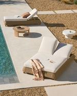 Двойной шезлонг Meria из искусственного ротанга