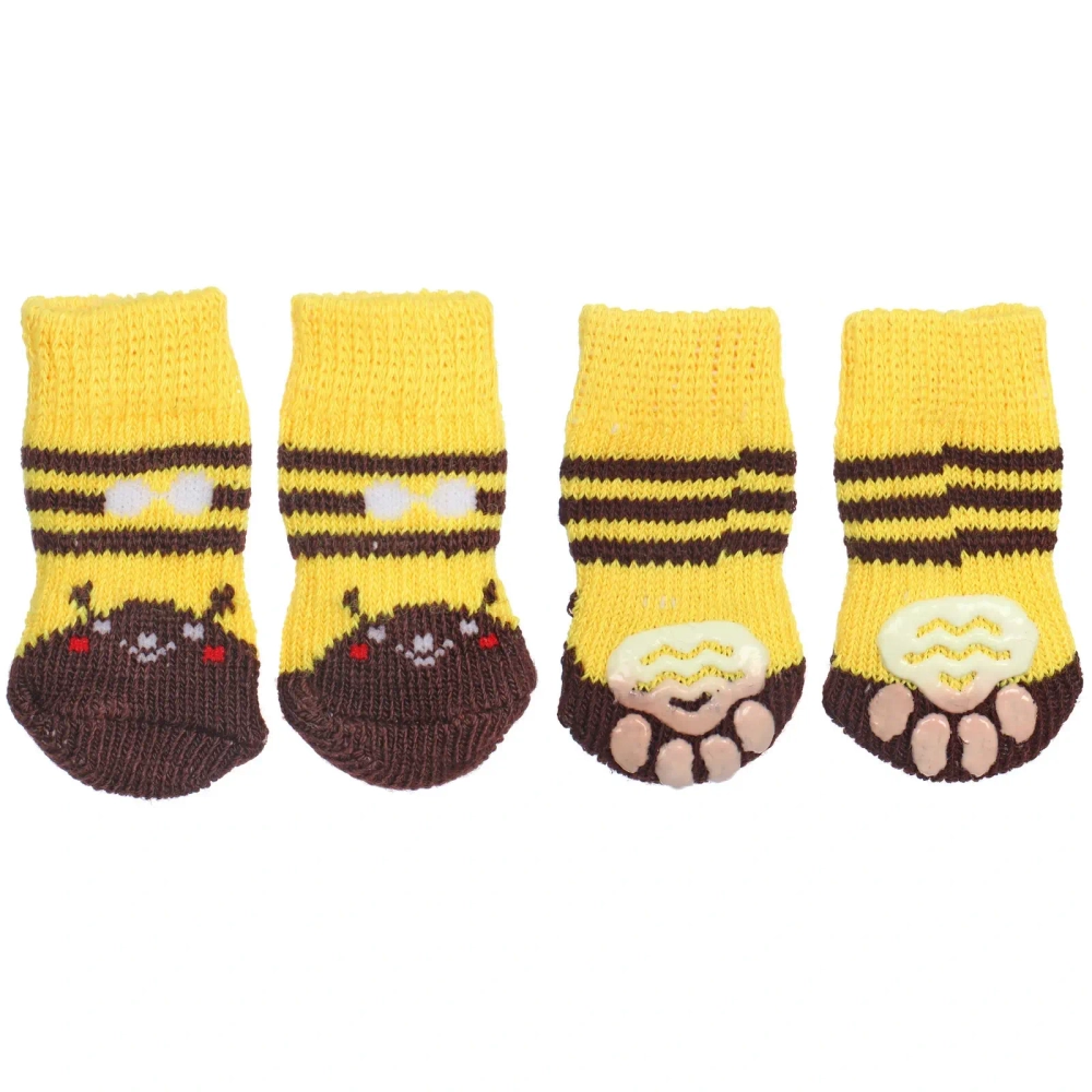 Носочки для животных «LAPUSIK», классические, пчелка, размер s