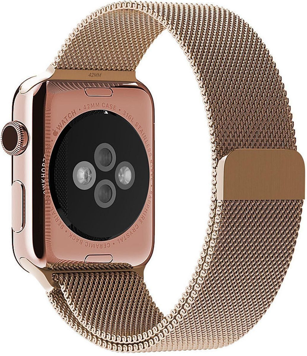 Ремешок Apple Watch 38/42 мм Milanese loop - Gold