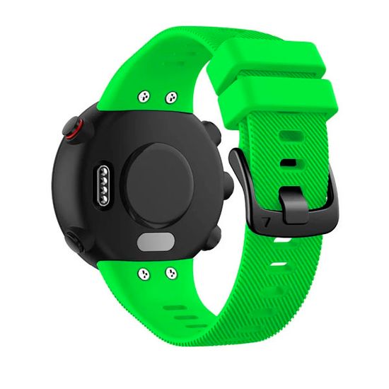 Ремешок для Garmin Forerunner 45 / Garmin SWIM 2 силиконовый (Салатовый)