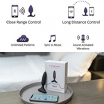 Анальная вибропробка Hush 2 второго поколения с управлением на расстоянии от Lovense (XS: 25*120 мм.)