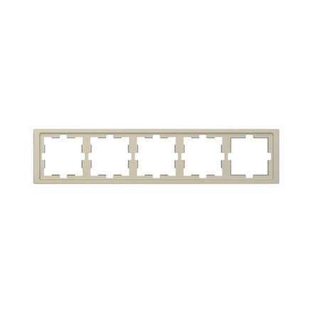 Рамка MERTEN MTN4050-6533 D-Life 5 постовая сахара