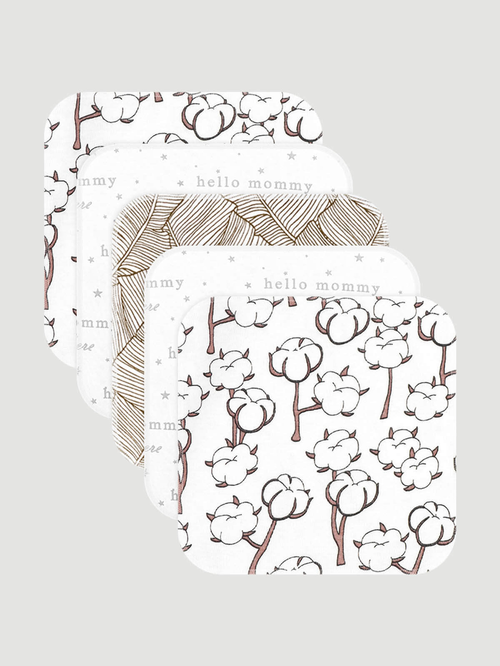 Набор платочков-слюнявчиков Mjölk Хлопок