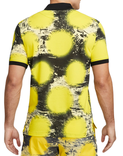 Мужское теннисное поло Nike Polo Printed Slim-Fit Polo - желтый