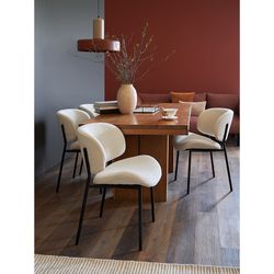 Стул Embrace, букле, молочный