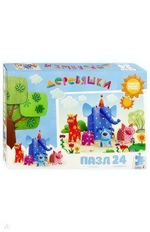 Пазл 24эл. Деревяшки. Теплый денек (Оригами)