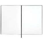 Скетчбук, белая бумага 140 г/м2 210х297 мм, 80 л., КОЖЗАМ, резинка, BRAUBERG ART CLASSIC, черный, 113184