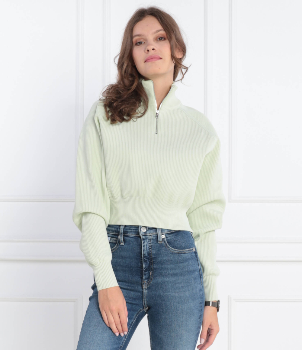 Свитер HALF ZIP CALVIN KLEIN JEANS - мятный(J20J221967)