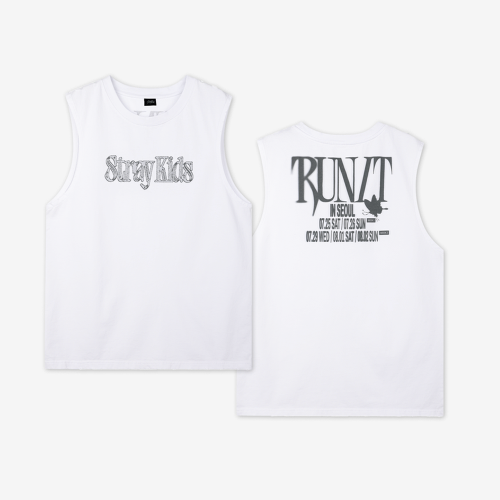 Мерч Stray Kids SLEEVELESS TOP - RUN IT (майка)