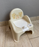 Горшок Стульчик  "Мишка" (beige-бежевый)