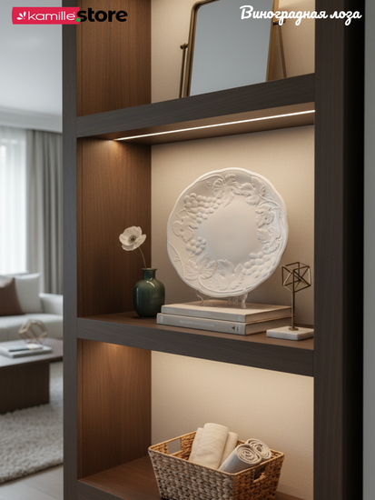 Тарелка обеденная 27 см. набор 4 шт., фарфор, коллекция "Виноградная лоза"