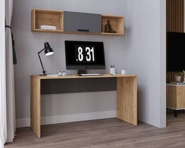 Кабинет КВАРТЕТ-13 (4) дуб крафт золотой / графит серый