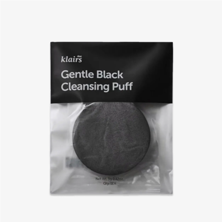 DEAR, KLAIRS Спонж для очищения кожи DEAR, KLAIRS Gentle Black Cleansing Puff