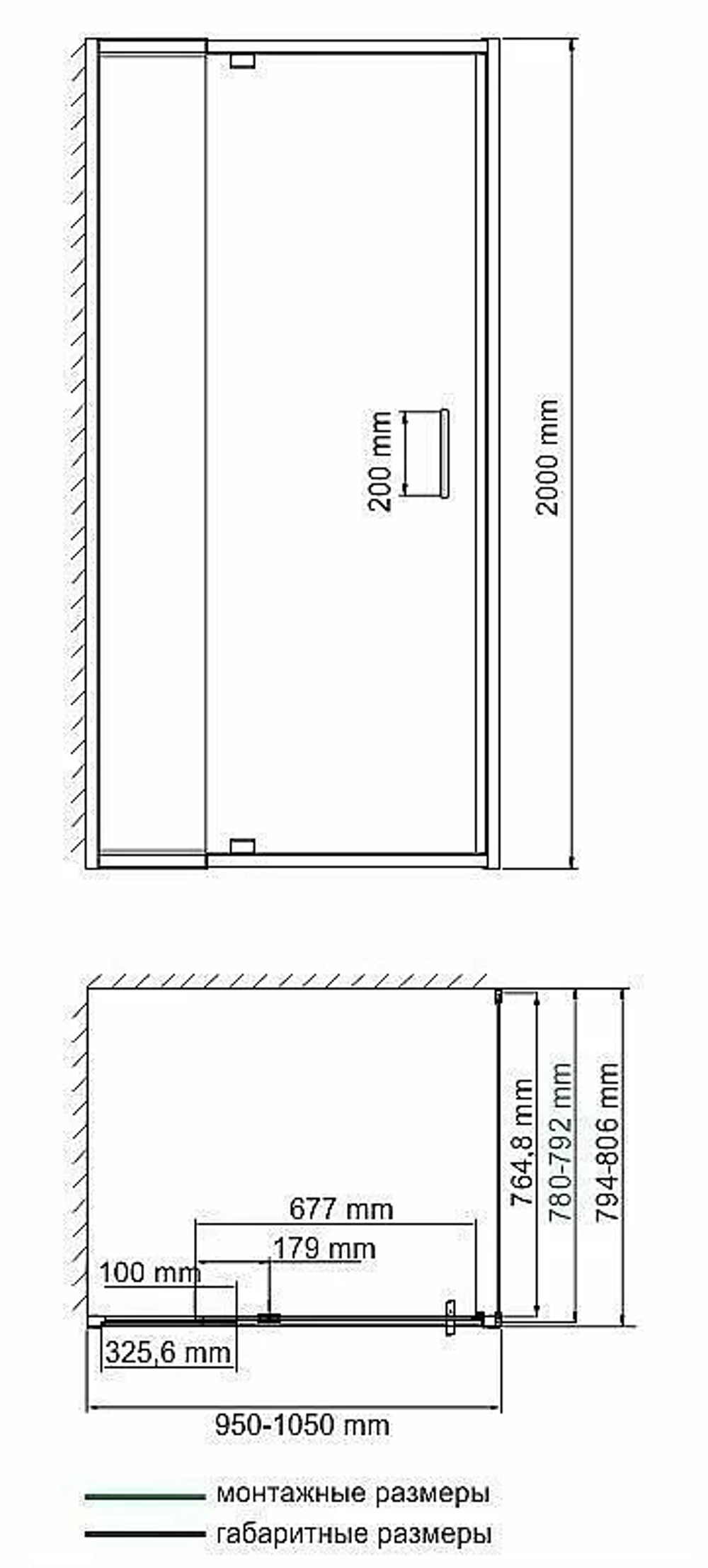 Душевой уголок WasserKRAFT Berkel 48P17 100x80