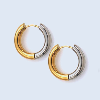 Серьги-бублики M Bicolor