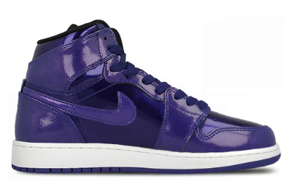 Кроссовки Jordan Air Jordan 1 Retro High Bg Deep Royal (Женская размерная сетка)
