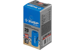 Биметаллическая коронка ЗУБР Эксперт 20 мм, быстрорежущая сталь 29531-020_z01