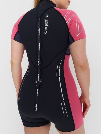 Гидрокостюм Sargan Nero 2.0 Shorty Pro lady 2 мм черно-розовый