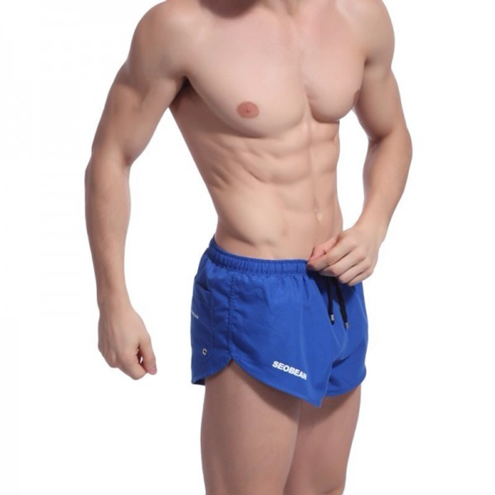 Мужские шорты купальные  синие Seobean Shorts Blue