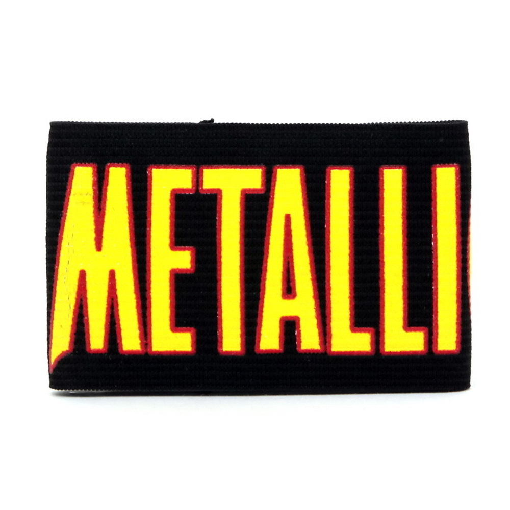 Напульсник Metallica жёлтые буквы (102)