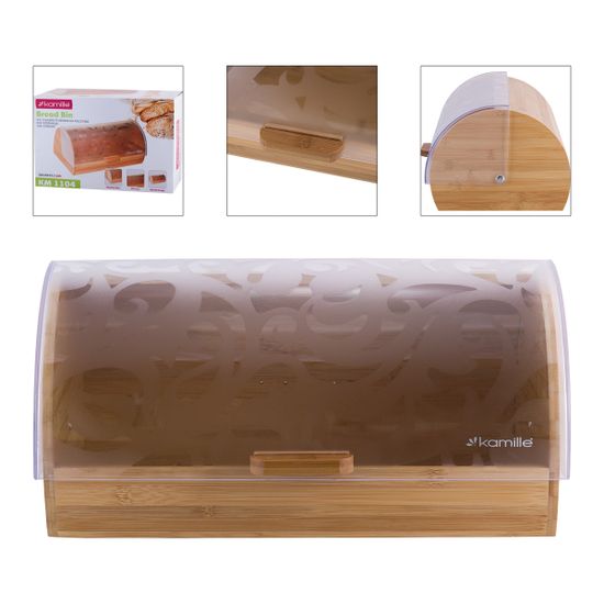 Хлебница Kamille KM-1104 (бамбук, пластик)