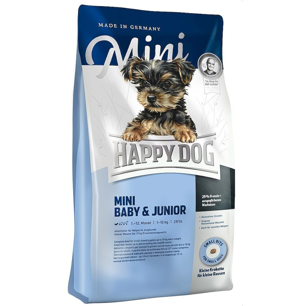 Happy Dog Mini Baby & Junior корм для щенков мелких пород 1кг