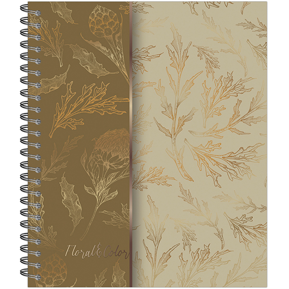 НОВИНКА! Тетрадь общая 48 листов на металлическом гребне "Floral&amp;Color"