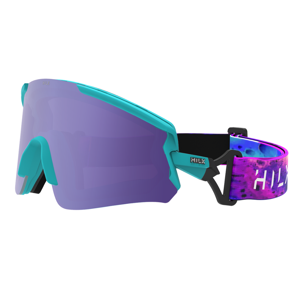 Спортивные очки HILX Ronin Matt Aqua Green / Purple Polarized Lens