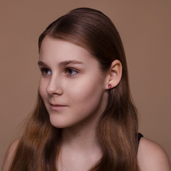 Серьги - Круг 0,6 см - Малыши