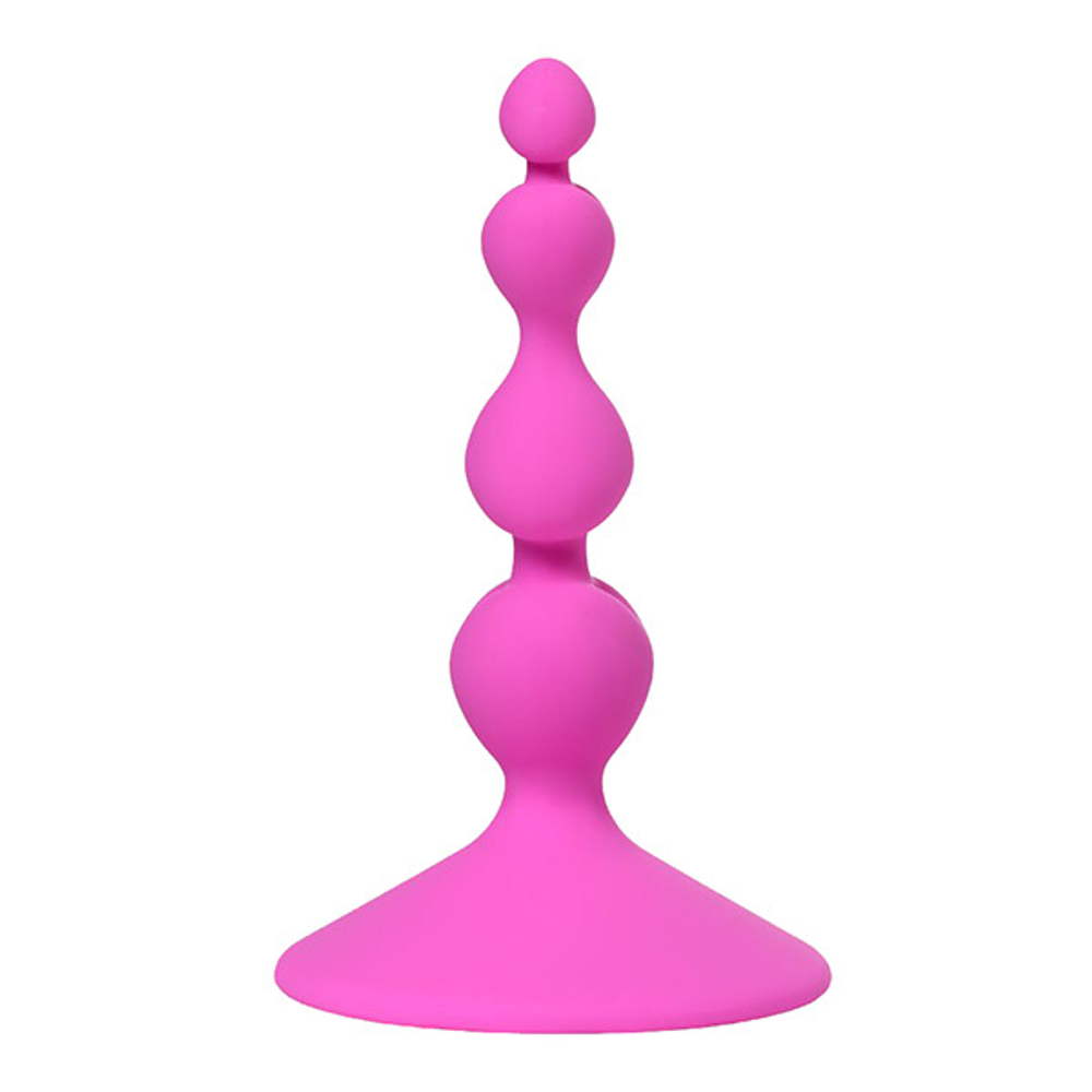 Розовая силиконовая анальная пробка 8см ToyFa ToDo Loverty 357002