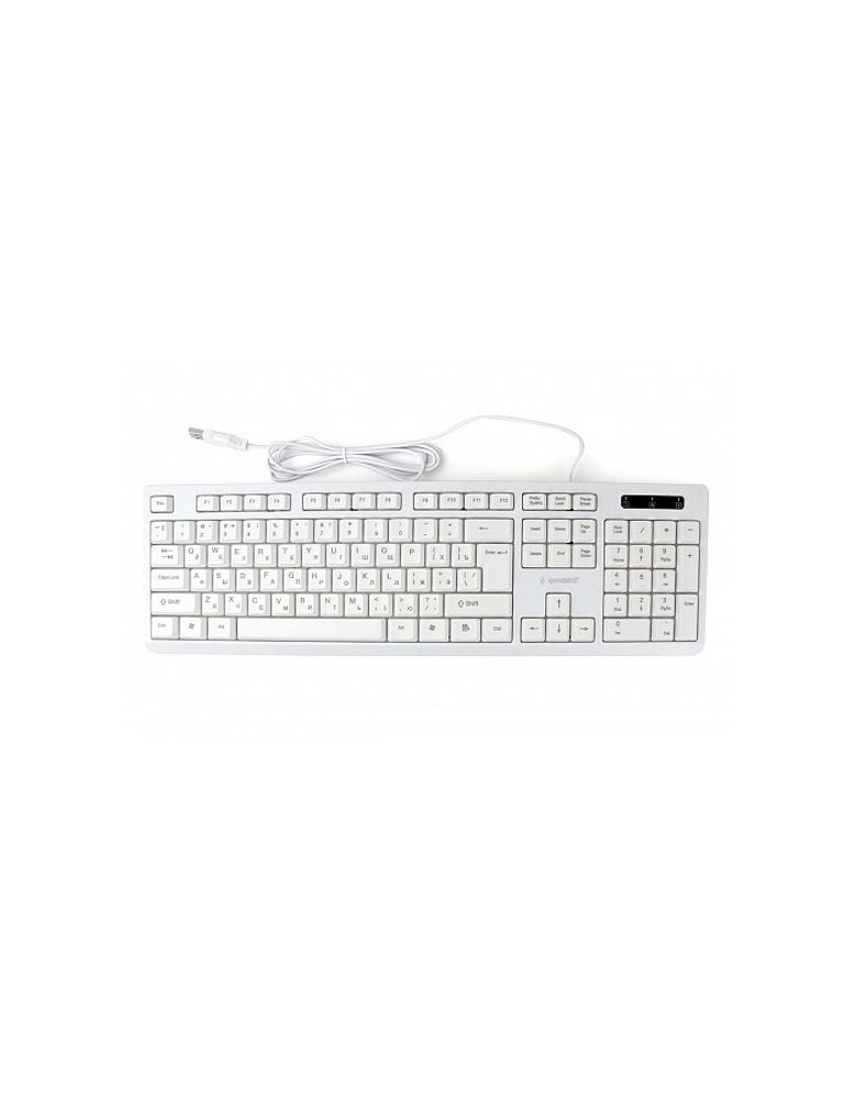 Клавиатура Gembird KB-8355U,(USB,белый, 104 клавиши, кабель 1,85м)