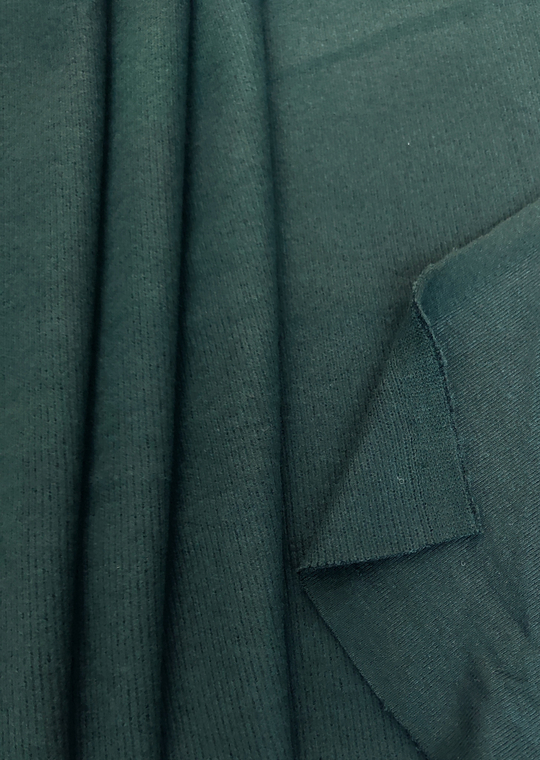 Трикотаж лапша, зеленый темный, вискоза MANGOLIA