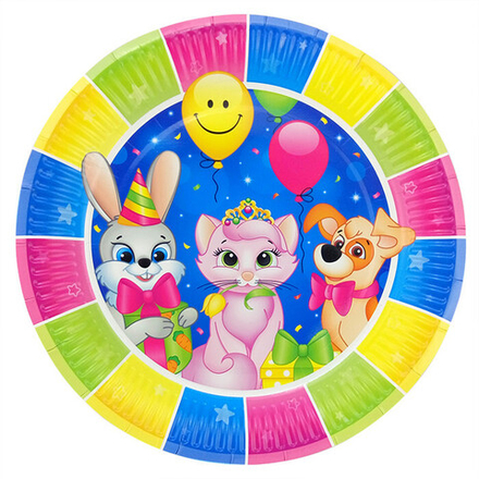 Тарелки Милые Зверята 18 см.