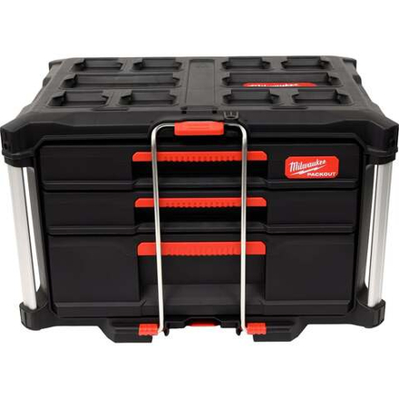 Ящик Milwaukee PACKOUT с 2+1 выдвижными отсеками 4932493190