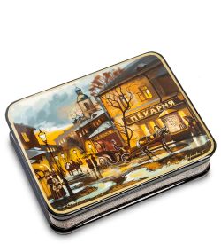 Народные промыслы ШК-55/112 Шкатулка «Старый город» исп. Маркова