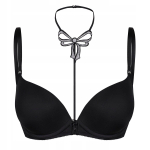 Декоративная бретель для бюстгальтера Cocarde (Цвет: черный с серебристым)