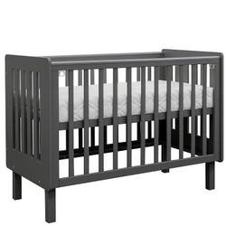 Кровать Antemi Mari 120х60 с маятником Ник 14 г Графит + НиК 15 г Графит