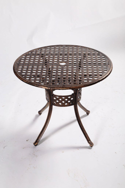 Стол из литого алюминия ЛИОН «LION» круглый D85