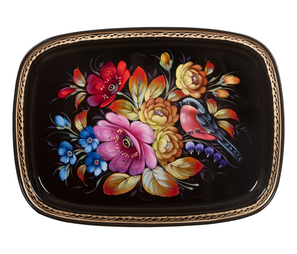 Zhostovo metal tray A12D26092465