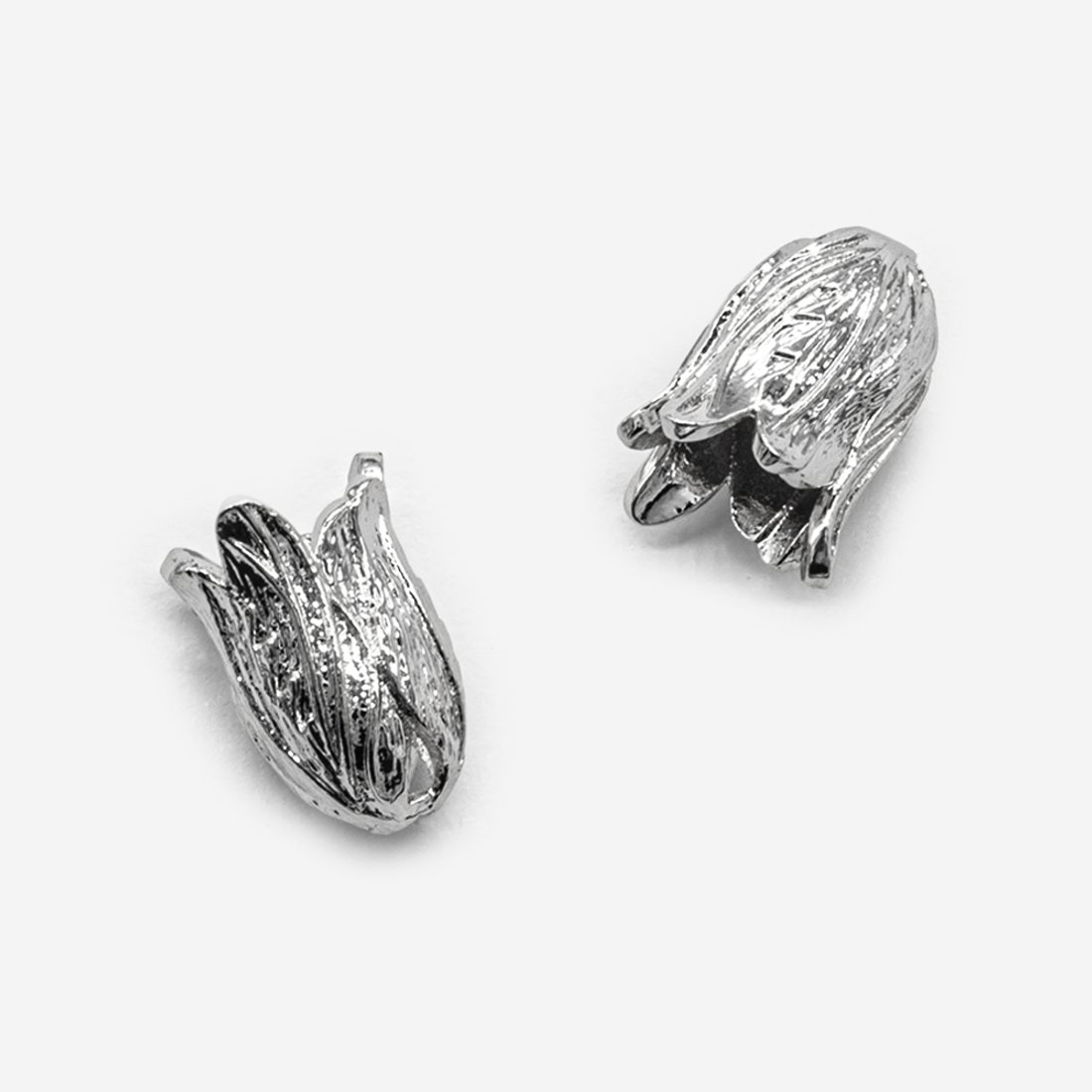 Подвеска с продольным отверстием "Бутон" 16,5*12мм, латунь, родирование